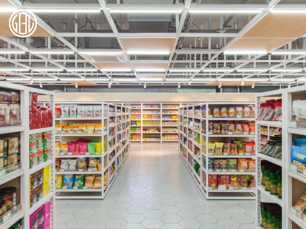 Thiết kế nội thất siêu thị